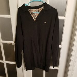 Black Burberry Polo
